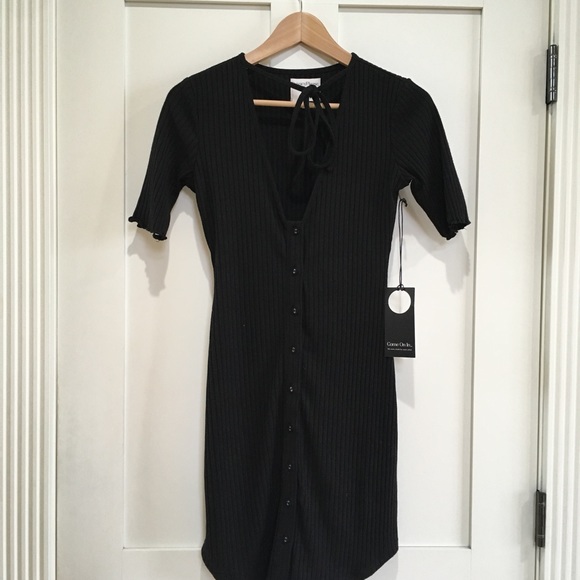 Privacy Please Prentiss Ribbed Dress Black - Picture 6 of 7